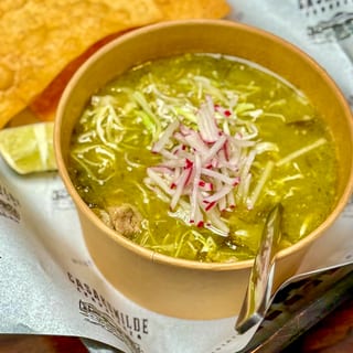 Pozole Verde (Hominy & Chicken Soup)