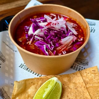 Pozole Rojo (Hominy & Pork Soup)